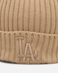 New Era Los Angeles Dodgers 'Color Pack' Beanie Tan