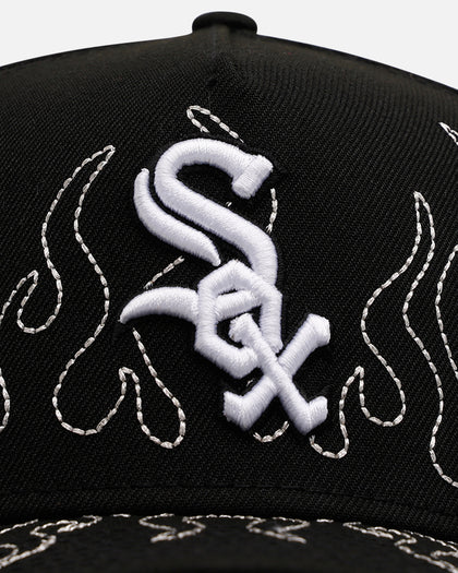 New Era Chicago White Sox 'Outline Flames' 9FORTY A-Frame Snapback Black
