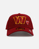 New Era Washington Commanders 'Team Color Hearts' 9FORTY A-Frame Snapback Official Team Color