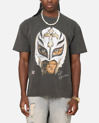 Culture Kings X WWE Rey Mysterio Big Head Heavyweight T-Shirt Black Wash