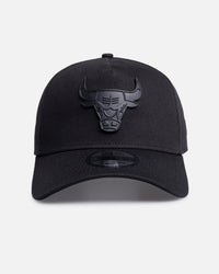 New Era Chicago Bulls 'Black Metal Badge' 9FORTY A-Frame Snapback Black