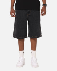 X-Large Baggy Bull Denim 91 Shorts Washed Black