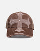 Von Dutch Worn Out Trucker Snapback Hat Washed Brown