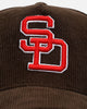New Era San Diego Padres 'Walnut Cord' 9FORTY A-Frame Corduroy Snapback Walnut