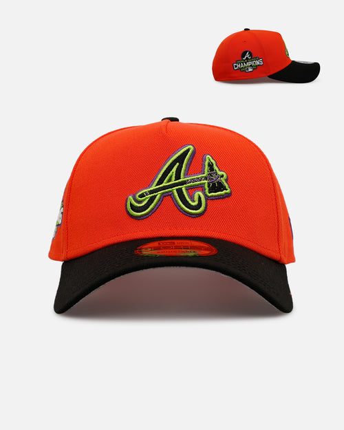 New Era Atlanta Braves 'Halloween' 9FORTY A-Frame Snapback Orange/Black