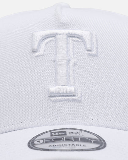 New Era Texas Rangers 'Easy White' 9FORTY A-Frame Snapback White/White