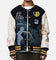Lifted Anchors "Kournikova" Varsity Tennis Jacket Deep Navy