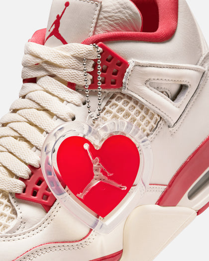Jordan Women's Air Jordan 4 Retro "Pale Ivory and Tough Red" Pale Ivory