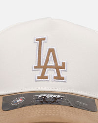Pro Standard Los Angeles Dodgers 'Panel' Pro Pinch Strapback White/Tan