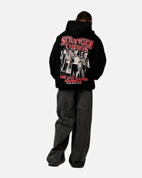 73Studio X Stranger Things Hawkins Heroes Hoodie Black
