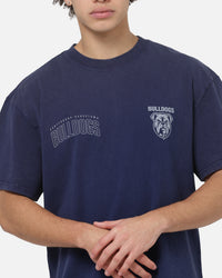 Bleacher Athletic Canterbury Bulldogs NRL Attrition Washed T-Shirt Blue