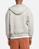 XXIII Boucle Tweed Zip Hoodie Grey Marle