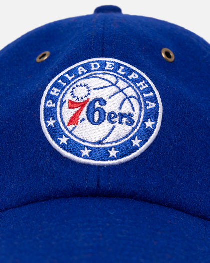 47 Brand Philadelphia 76ers Wooly Clean Up Strapback Royal