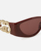 Gucci GG1824S003 Sunglasses Burgundy