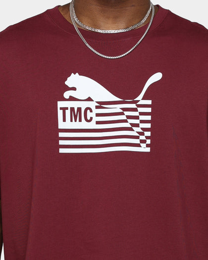 Puma X TMC Every Day Hussle T-Shirt Burgundy