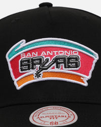 Mitchell & Ness San Antonio Spurs Team Colour Logo MVP Snapback Black