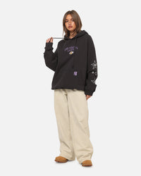 Mitchell & Ness Los Angeles Lakers Blackletter Champs Box Hoodie Washed Black