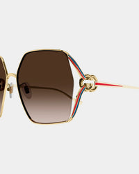 Gucci GG1322SA-002 Sunglasses Gold