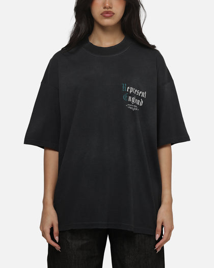 Represent Private Members T-Shirt Stained Black