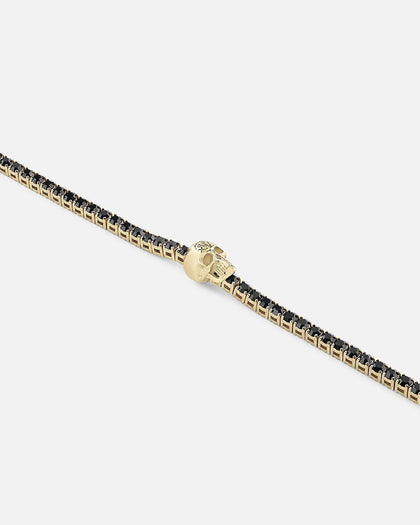 Philipp Plein Plein Tennis Royal Black Crystal Bracelet Gold