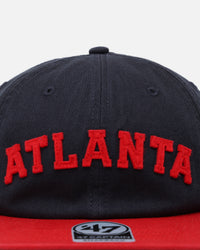 47 Brand Atlanta Braves 'The City Block Collection' Club Legacy '47 Captain Snapback Navy