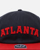 47 Brand Atlanta Braves 'The City Block Collection' Club Legacy '47 Captain Snapback Navy