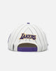 Pro Standard Los Angeles Lakers Pinstripe Wool Snapback Eggshell/Yellow