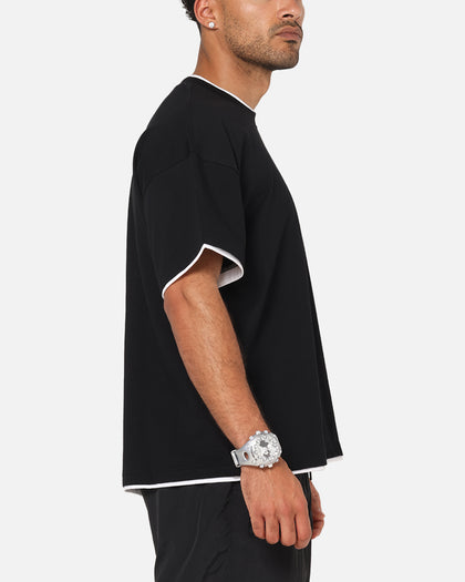 Carre Motion Layered T-Shirt Black/White