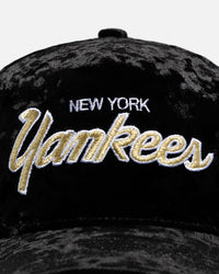 New Era New York Yankees 'Velvet' 9FORTY A-Frame Snapback Black/Gold