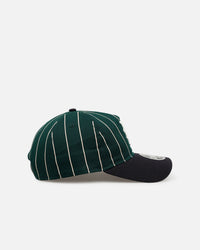 New Era New York Mets 'Pinstripe' 9FORTY A-Frame Snapback Dark Green