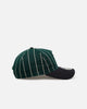 New Era New York Mets 'Pinstripe' 9FORTY A-Frame Snapback Dark Green