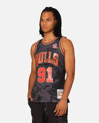 Mitchell & Ness Chicago Bulls Dennis Rodman '97-98 Year of the Dragon Swingman Jersey Black/Red