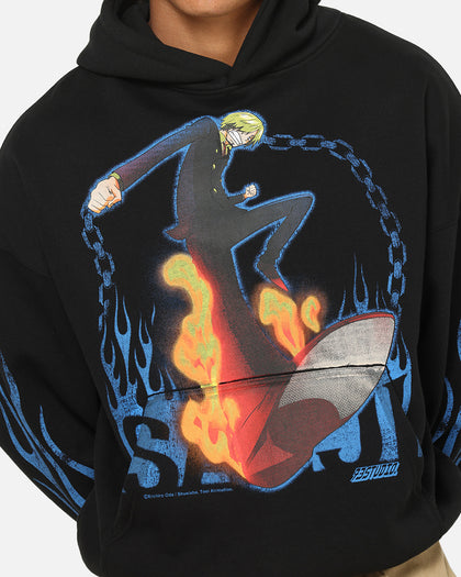 73Studio X One Piece Sanji Premium Hoodie Black