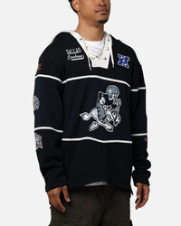 47 Brand Dallas Cowboys Super Bowl Gridiron Lacer Hoodie Jet Black
