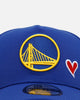New Era Golden State Warriors 'Team Color Hearts' 9FORTY A-Frame Snapback Official Team Color