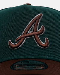 New Era Atlanta Braves 'Rainforest' 9FORTY A-Frame Snapback Green/Brown