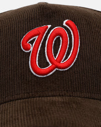 New Era Washington Nationals 'Walnut Cord' 9FORTY A-Frame Corduroy Snapback Walnut