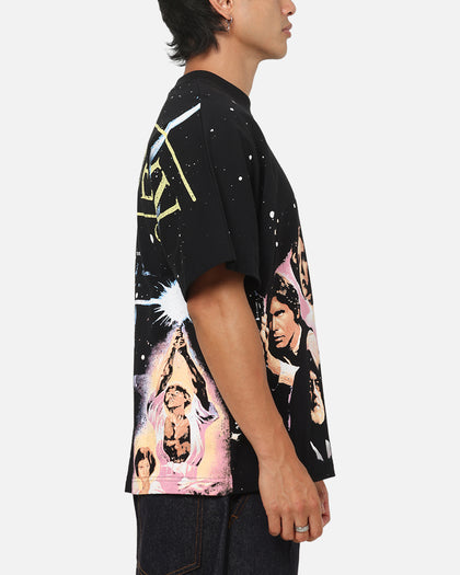 73Studio Star Wars '77 A New Hope All Print T-Shirt Black