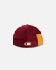 New Era Atlanta Braves 'Maroon Patchwork Corduroy' 59FIFTY Fitted Maroon/Yellow