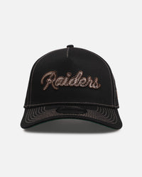 New Era Las Vegas Raiders 'Rope Script' 9FORTY A-Frame Snapback Black/White