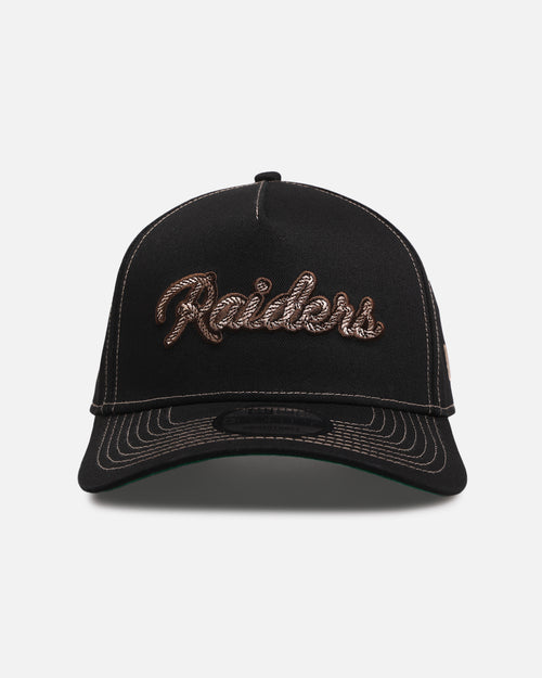 New Era Las Vegas Raiders 'Rope Script' 9FORTY A-Frame Snapback Black/White