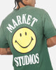Market Smiley Lockup T-Shirt Dark Green