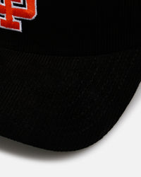 New Era San Francisco Giants 'Black Cord' 9FORTY A-Frame Corduroy Snapback Black