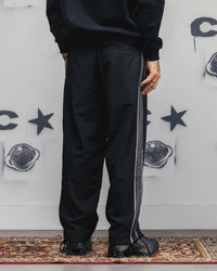 Carre Rally Panelled Nylon Joggers Black