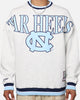 Mitchell & Ness North Carolina Tar Heels Shooting Crewneck Silver Marle