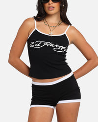 Ed Hardy Women's Logo Camo Singlet Black/White