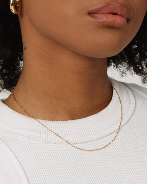 Raising Hell Customisable Cable Necklace Gold