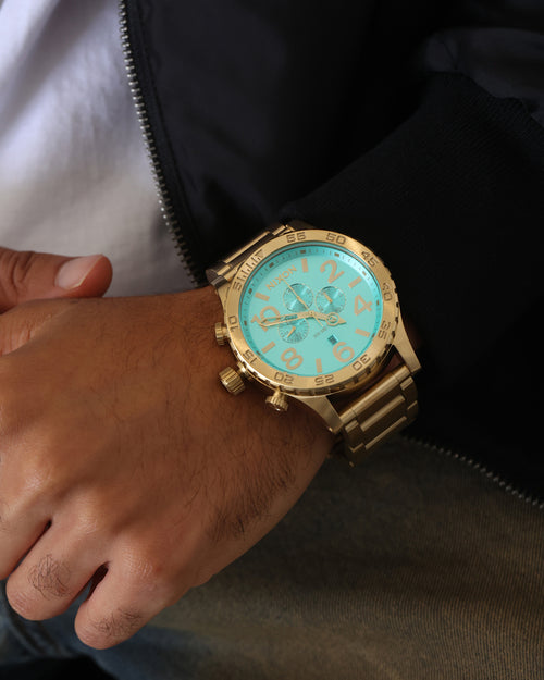 Nixon 51-30 Chrono Gold/Turquoise