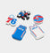 Crocs X NBA Philadelphia 76ers 5 Pack Jibbitz Charms Multi