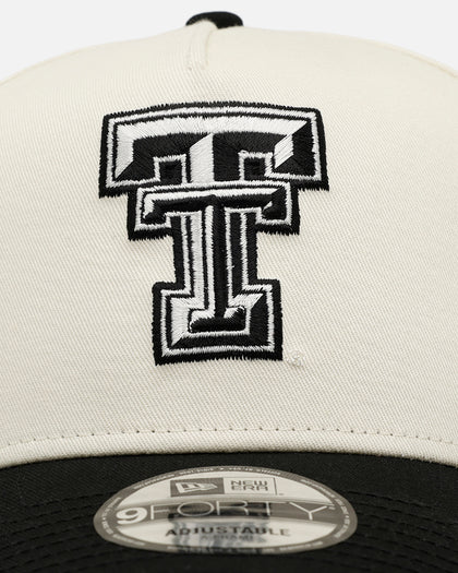 New Era Texas Tech Red Raiders 'Easy Chrome Black' 9FORTY A-Frame Snapback Chrome/Black